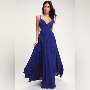 Lulu’s Blue Maxi Dress (All About Love Royal Blue Maxi Dress)